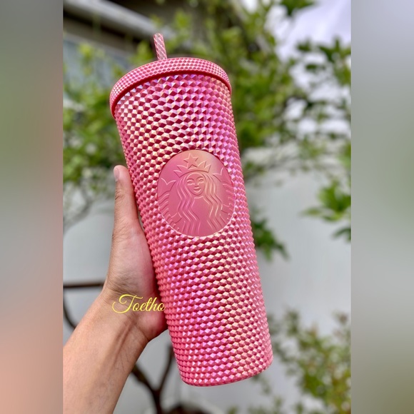 Starbucks Philippines Pink Bubblegum Bling Studded Venti Tumbler - Picture 4 of 9